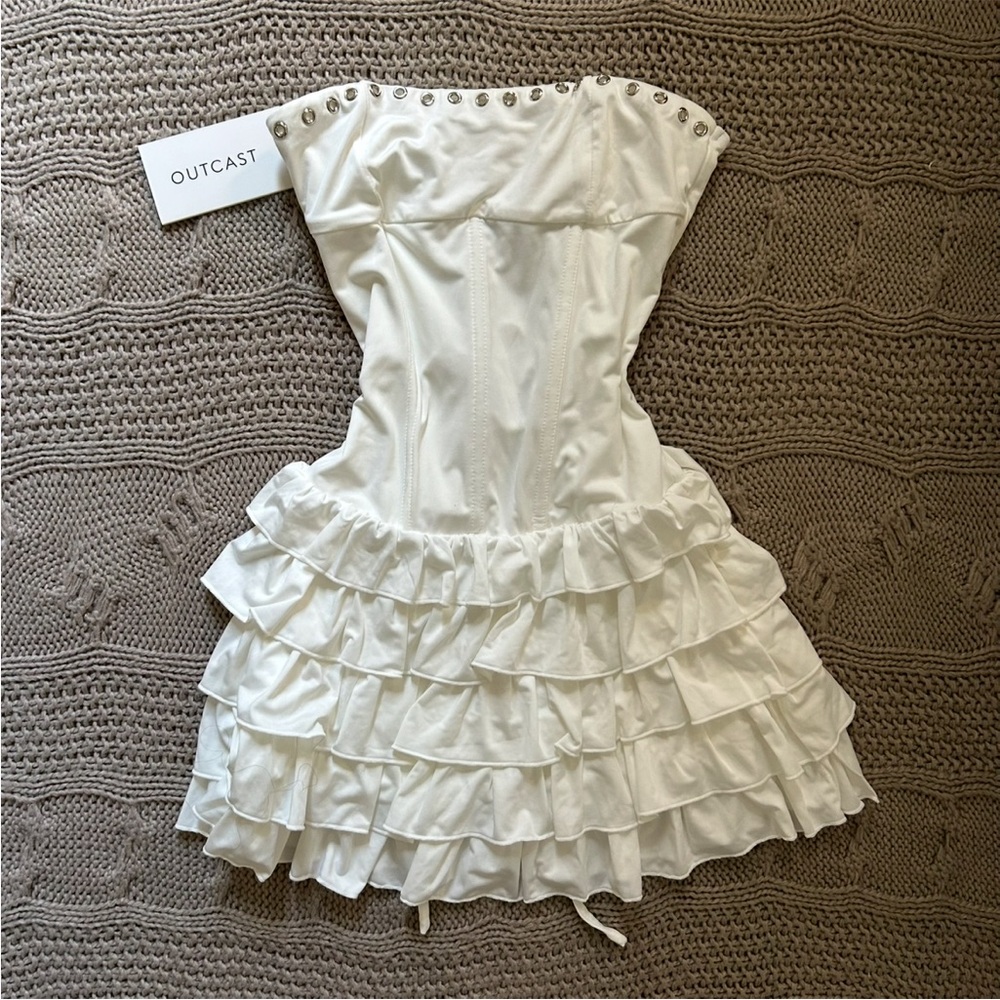 Brand new never worn Outcast white mini dress - Picture 2 of 10